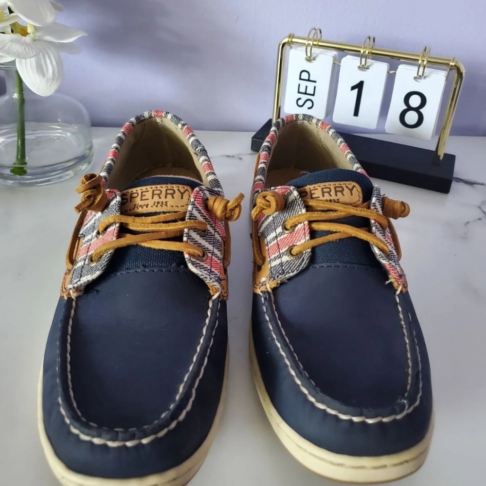 Sperry Boat Ivyfish Stripe Navy Size 8.5 - Picture 2 of 12
